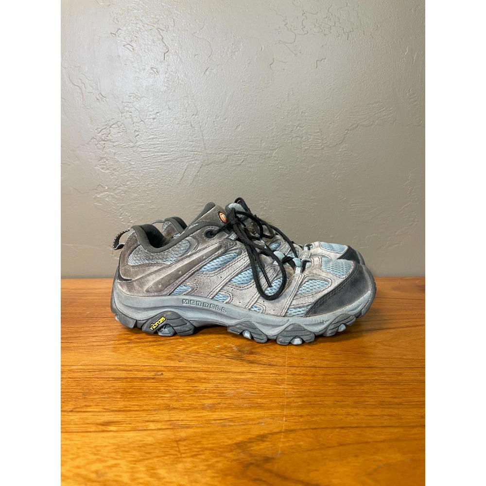 Merrell Moab 2 Hiking Shoes Womens 7.5 Blue Brown All Terrain Outdoor Trail